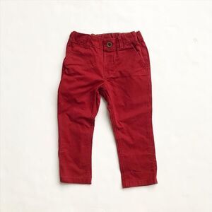 H&M red casual pants  EUC 12-18 months